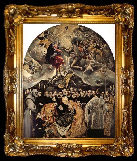 framed  El Greco The Burial of Count Orgaz, ta009-2